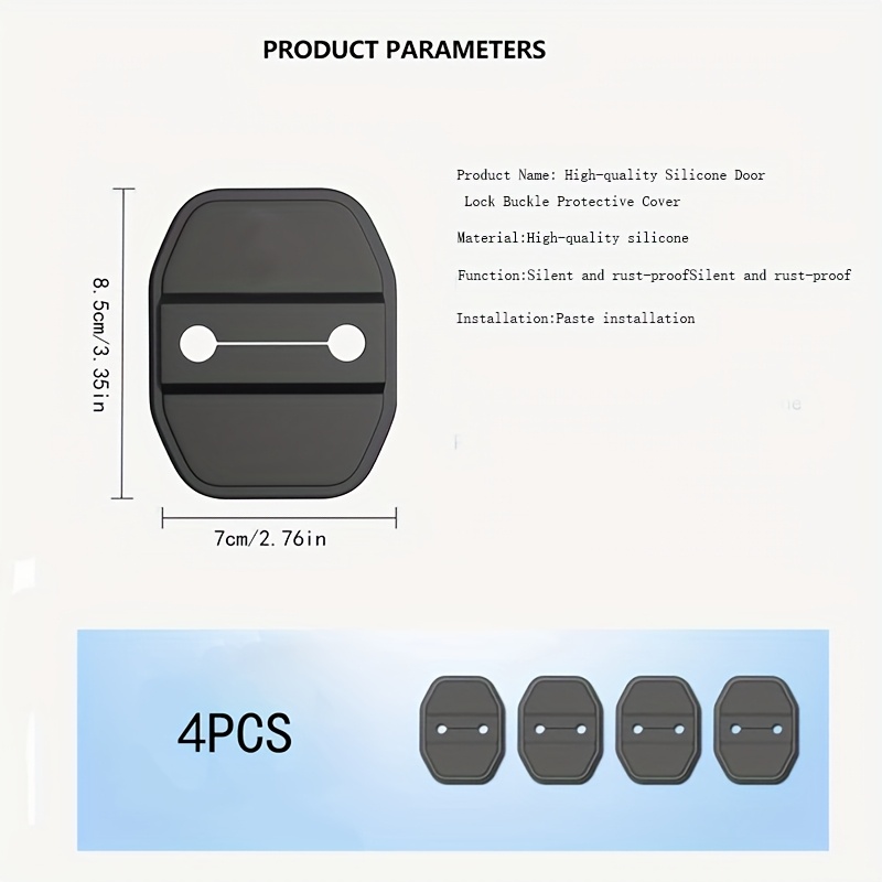 TEMU Universal Door Lock Cover For For Wrangler/grand For Cherokee/for Cherokee/commander/compass, Anti-collision Protection Sleeve