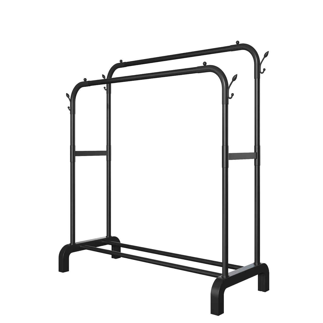 TEMU Floor Standing Clothes Hanger On Wheels, Light Luxury Drying Rack For Room   Storage All Organizing Needs, Drying Storage Hanging Bags Shoes,
