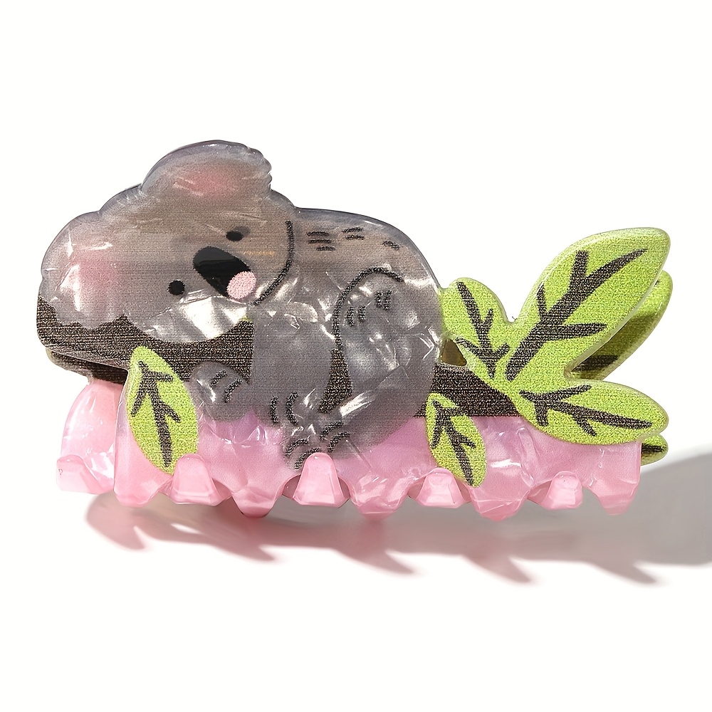 E-shop 1 Niedliche Koala Baum Haarspange für Damen - Modische Cartoon Tier Haarspangen Ideal für dickes oder dünnes Haar, für Weihnachtsfeier Deko