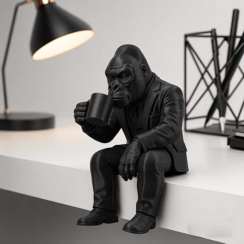 TEMU Estatuilla de mate - Plástico para decoración de escritorio y estantería, / Escultura de jefe, regalo coleccionable para oficina o regalo de -