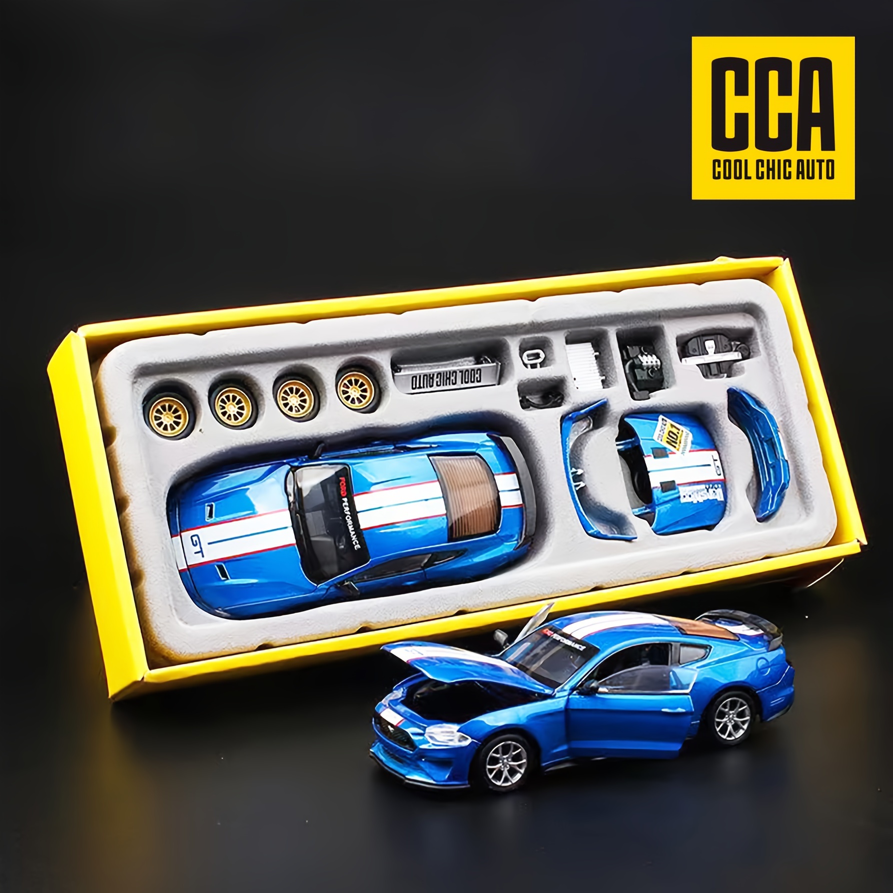 Image of 1 Set Cca For 2018 Collectible Model Car - Diy Swap-out Parts, & Interchangeable Accessories, 1:42 Scale Alloy Buildable For S & (gift For Car Enthusiasts)