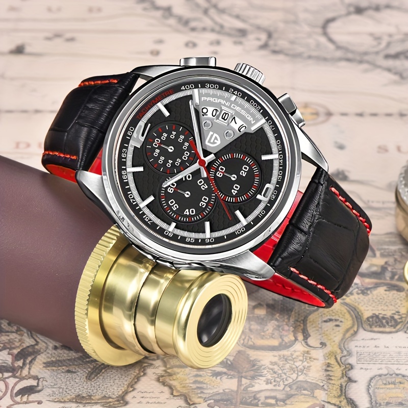 pagani design watch men quartz chronograph luminous - Temu