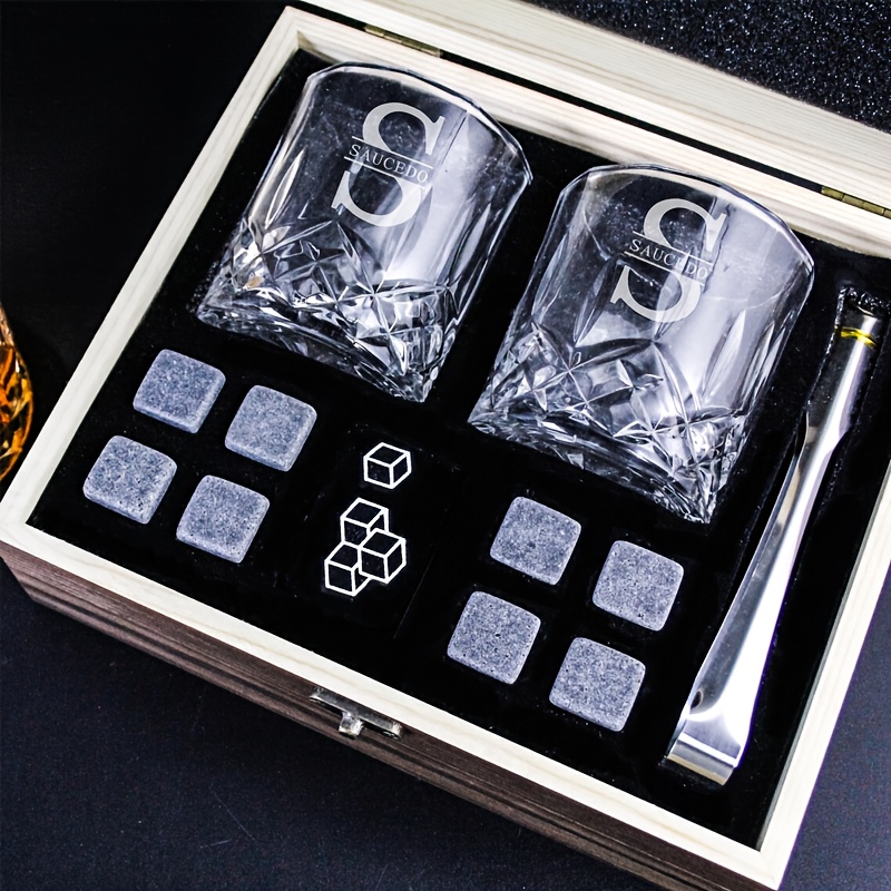 TEMU Personalized Whiskey Glass, Wedding Best Men Gifts, Engraved Whiskey Glass, Customized Whiskey Glass Set, Reusable Whiskey Glasses For Weddings,