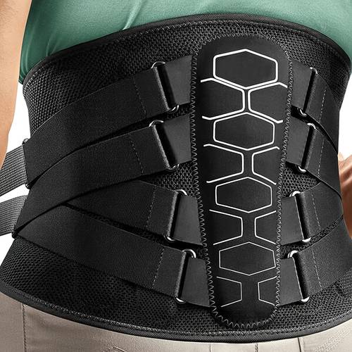 mens neoprene waist support belt for sports fitness dual compression breathable elastic waistband for herniated disc back support and weightlifting adjustable closure machine washabl