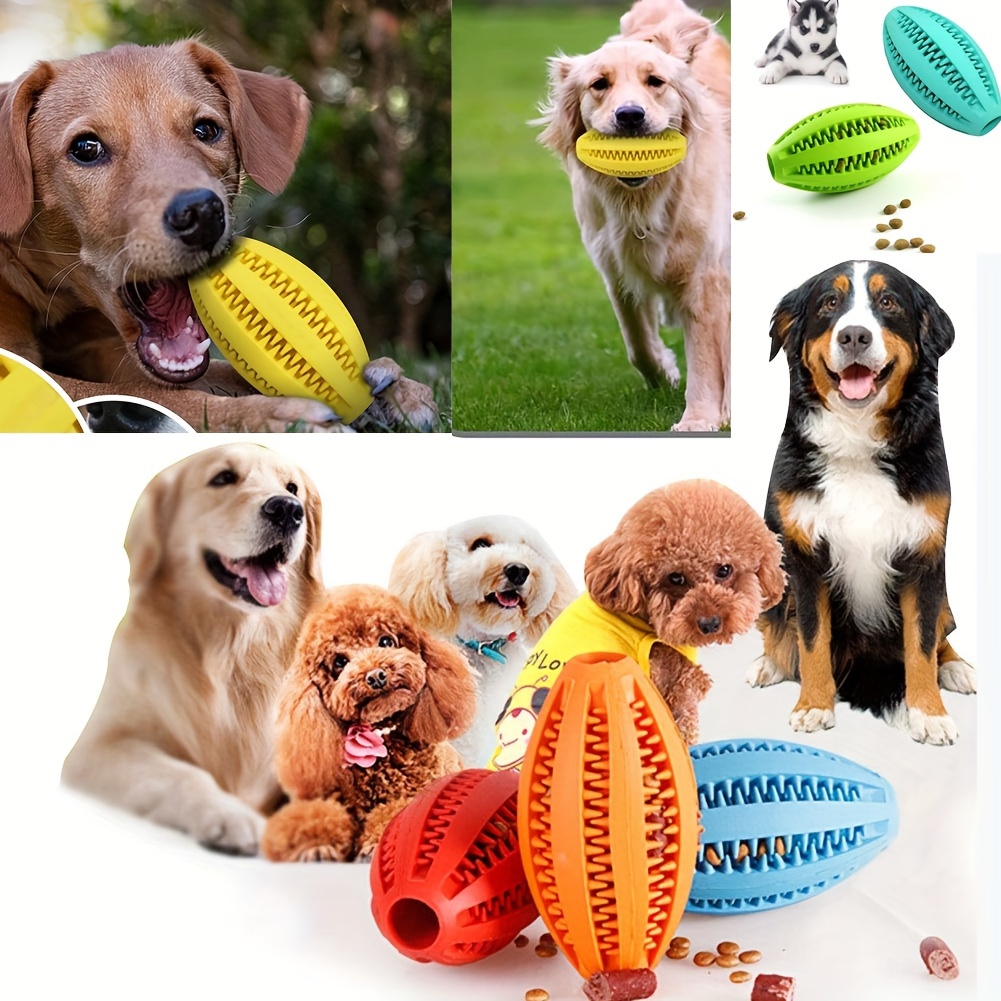 1pc Pet Dog Toy Interactive Rubber Balls For Small Large Dogs Puppy Funny Chewing Toys Pet Tooth Cleaning Dog Food Ball Pet Supplies