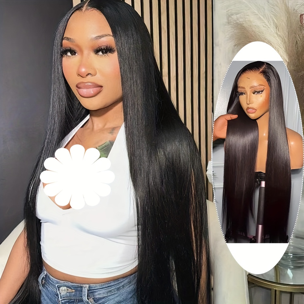 

200 Density Glueless Wigs 13*6 Bye Bye Knots Lace Straight Lace Front Wigs Human Hair Natural Hairline 13x6 Transparent Hd Lace Frontal Wigs Human Hair Glueless Wigs