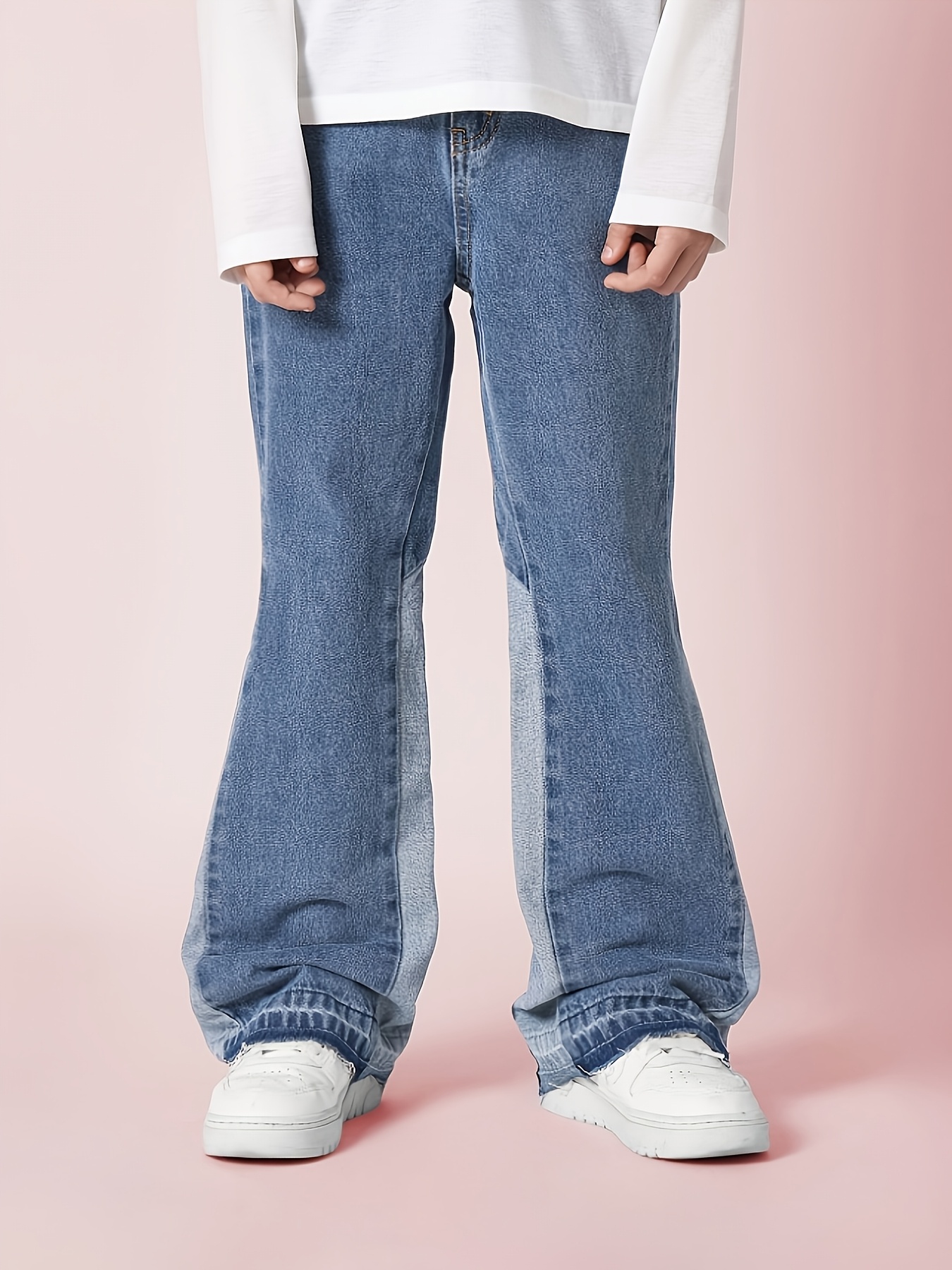 boys spring autumn y2k style denim flared pants - Temu Cyprus