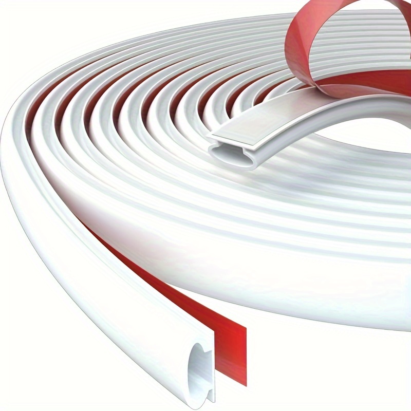 Image of 6m Self-adhesive Door Seal Strip For Entry Doors, Windproof, Anti-theft, Soundproofing, And Anti-collision, For Door Frame Bottom