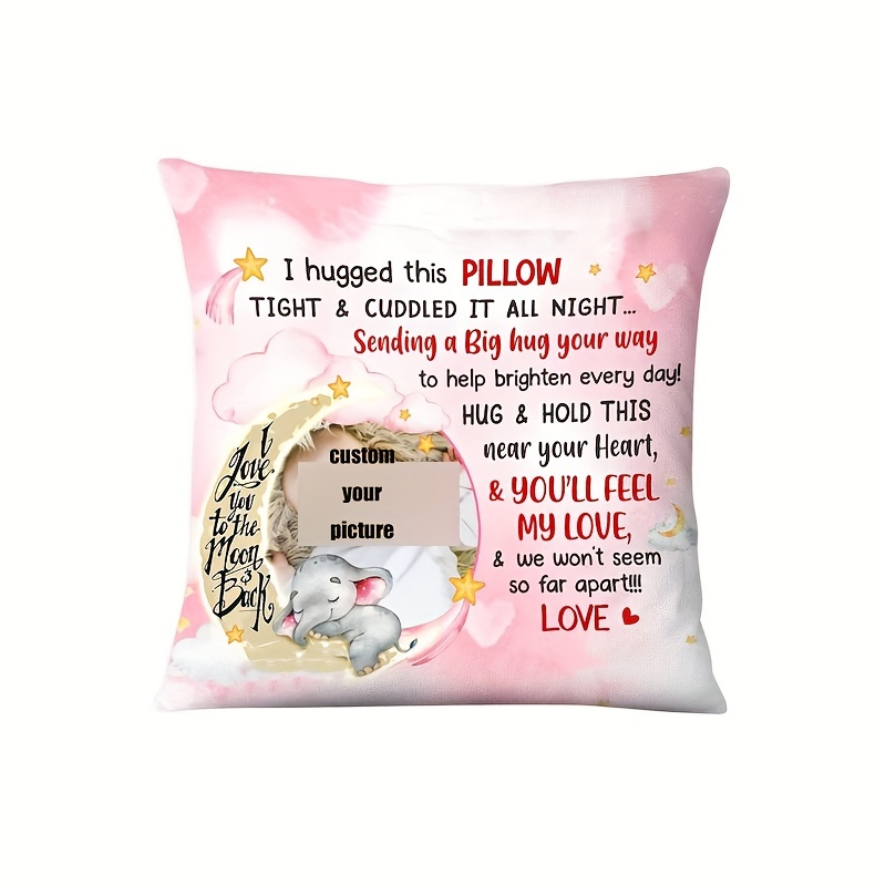 

1pc, I Love My Mom Personalize To Figure Custom Gifts Bedroom Living Room Decoration super soft short plush throw pillow loss 18x18 inch (no pillow core)