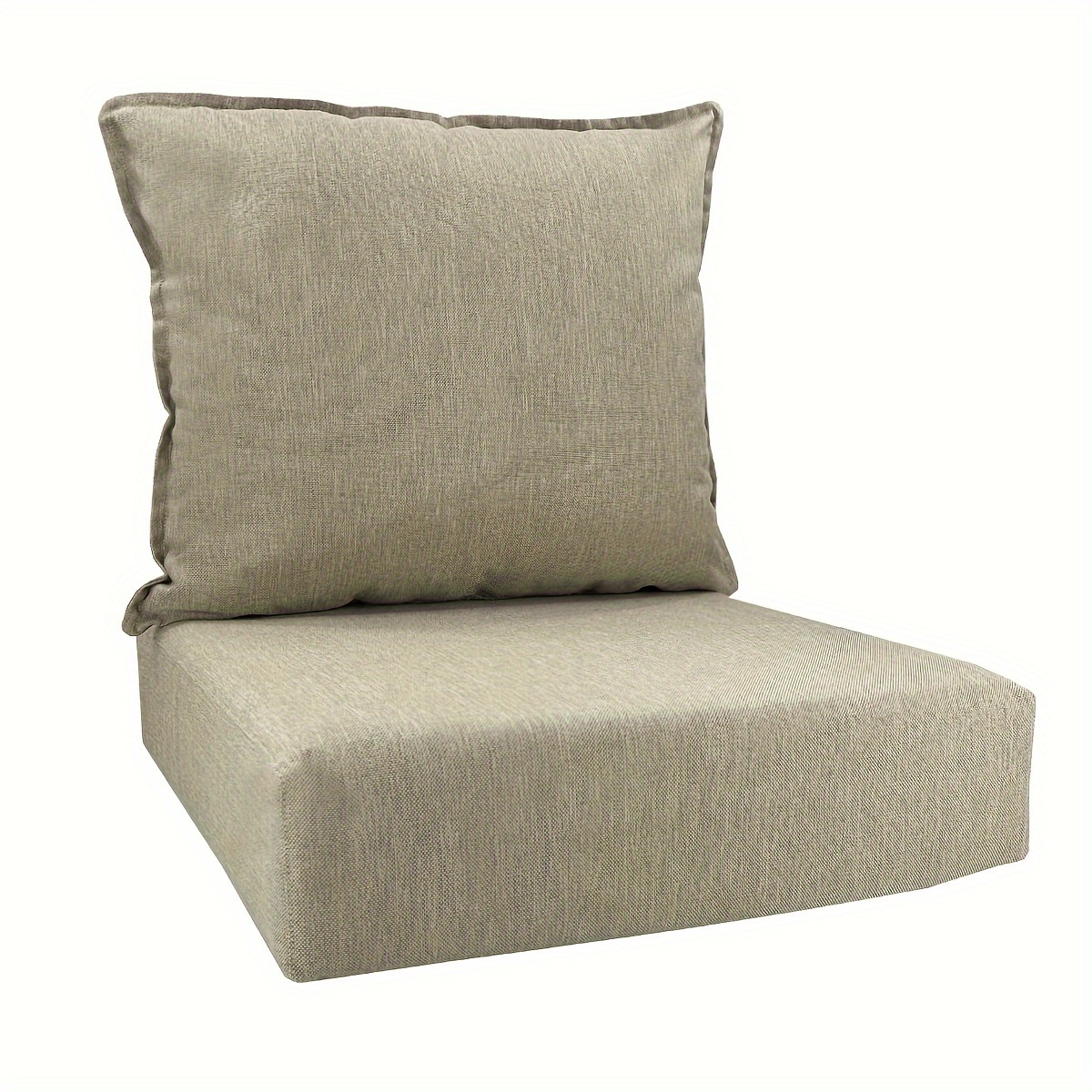 E-shop 2 Stück (1 Set) Bohemian Outdoor Dicke Tiefe Sitzkissen Set – Hochbelastbare, Atmungsaktive Doppelseitige Terrassenmöbel Sitzkissen mit