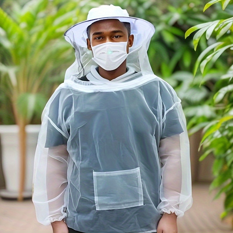 

Breathable Nylon Bee & Mosquito Protection Jacket - Ideal For Farming And Urban Agriculture