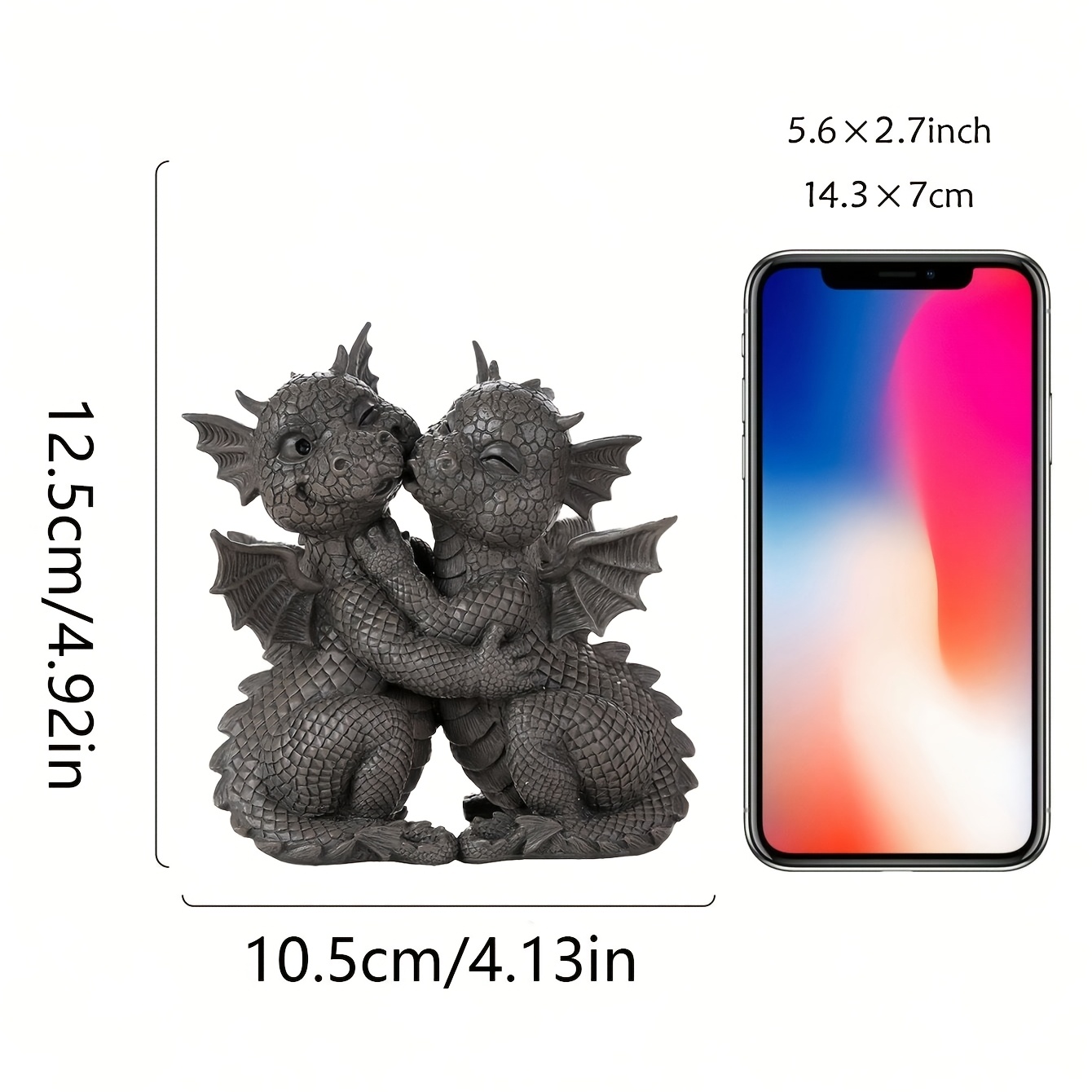 TEMU 1pc Vintage Resin Dinosaur Statue, Suitable For Gardens, Patios, And . Classic Decoration, Indoor/outdoor Thanksgiving Ornament, No Electricity