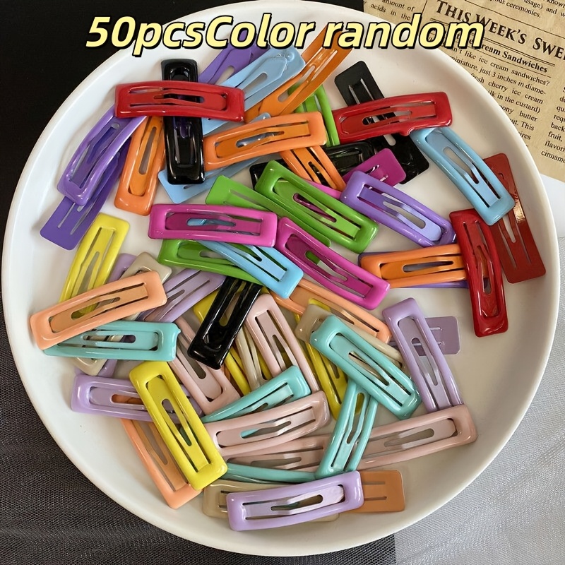 TEMU 50pcs Pinzas para el Cabello Y2K con Forma de de Agua, Horquillas de para Mujer, Adornos para el Cabello, Accesorios para la Cabeza, Clips ,