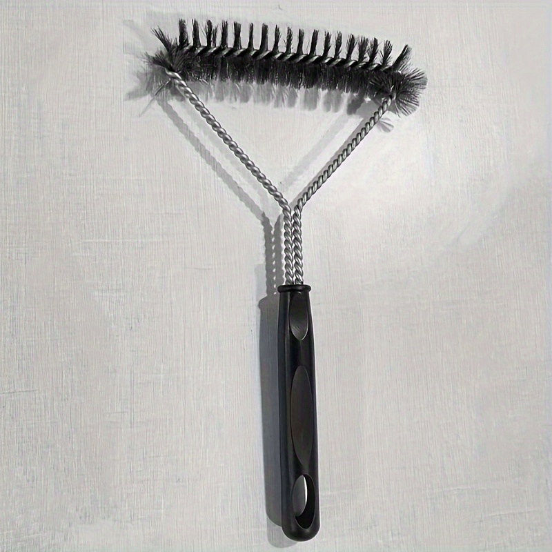 E-shop Edelstahl-Grillbürste mit wiederverwendbarem borstenfreiem Draht, 28cm BBQ-Reinigungsbürste mit Griff, sicheres & effizientes