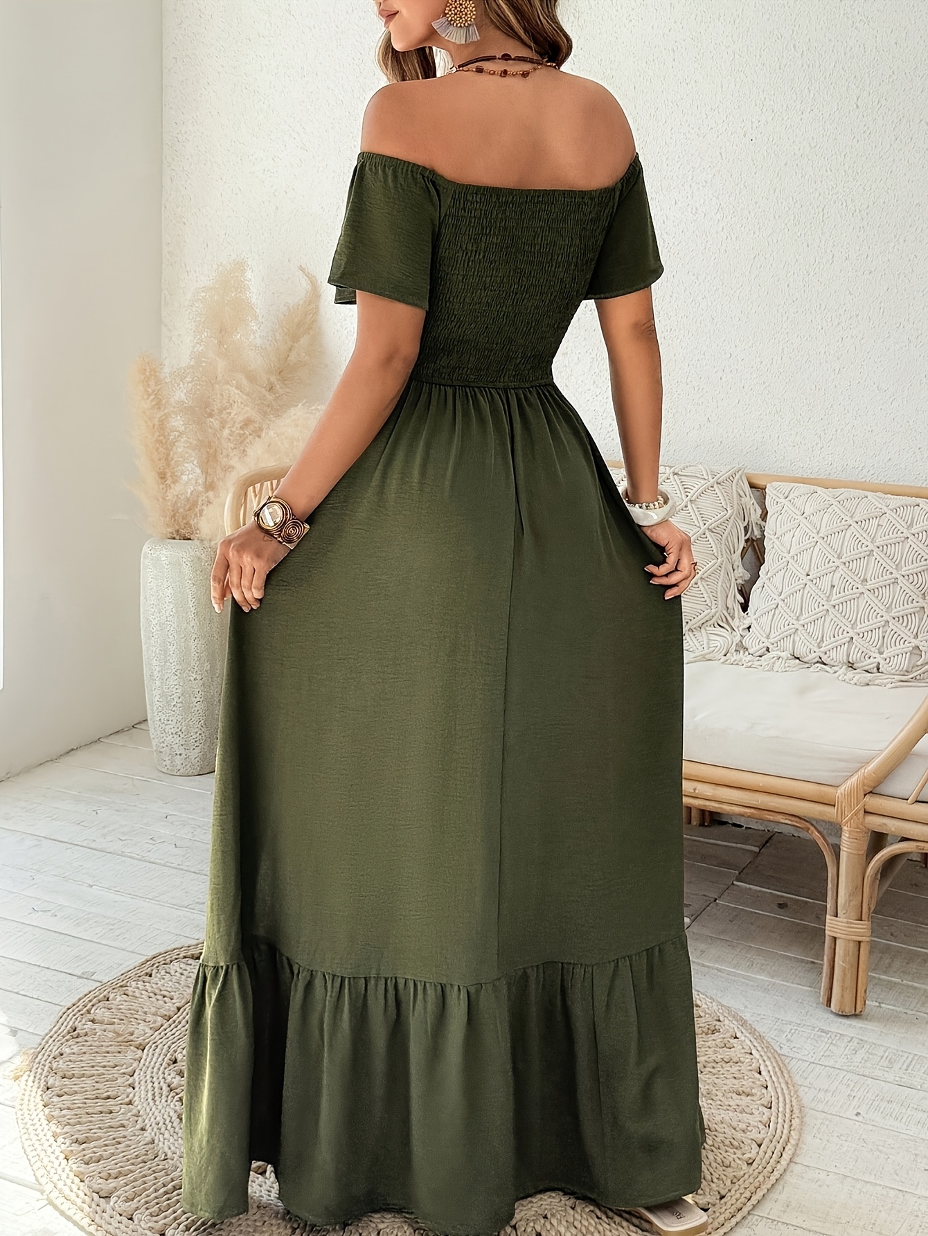one shoulder long sleeve green dress Alejandra Alonso Rojas One Shoulder Shawl Dress in Kelly Green 4 main image 1
