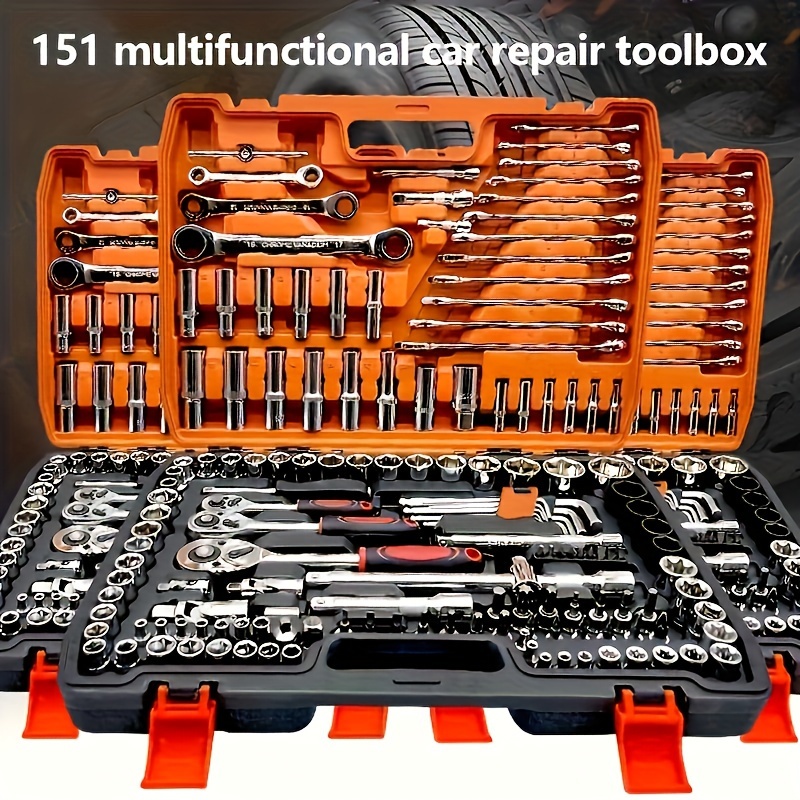 

1 Set 46pcs/151pcs Set, & Long Rod, Positioning , Tool Kit Storage Box, For Car & , , For Christmas & Halloween