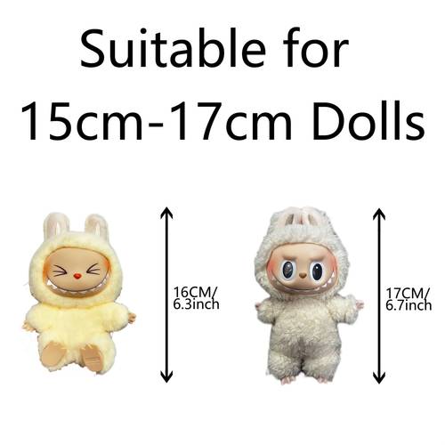 17cm doll clothes for with 3 outfits stylish fisherman hat sweaters pants or skirt set for 17cm dolls adorable accessories for play display not included shoes doll
