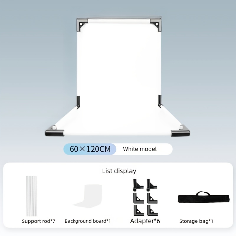 TEMU [2d Flat] [2d Flat] Small Detachable Pvc Boards For Product And Food Photography, Complete With A Stand