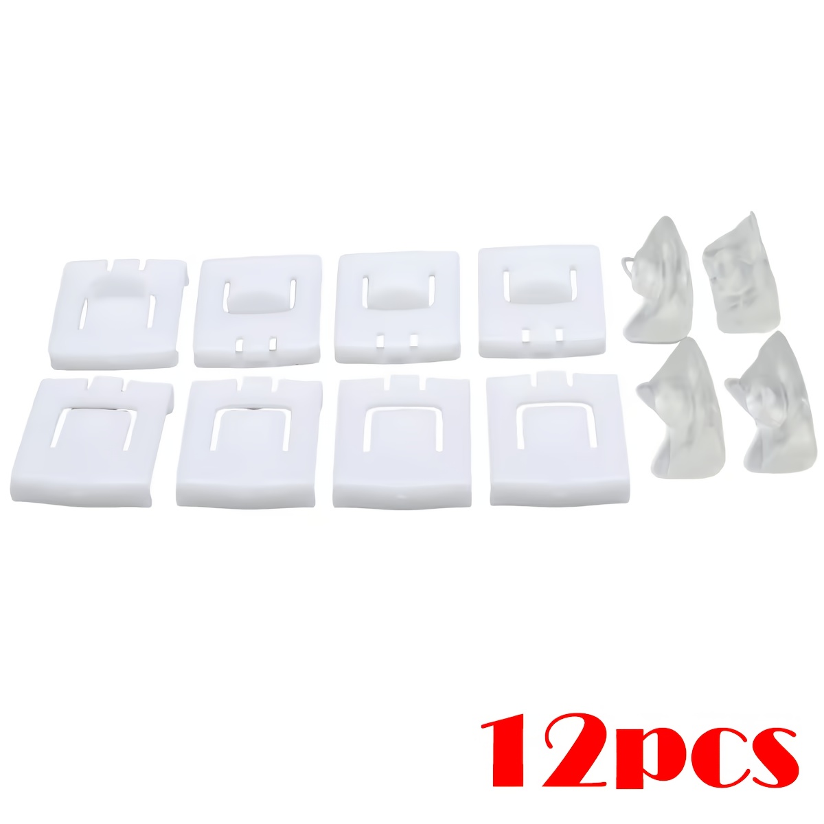 TEMU 12 piezas de sujetadores de , clips, soportes y guías deslizantes para asiento para AUDI, para VW Jetta MK1 MK2 MK3 435881203A 171881213B
