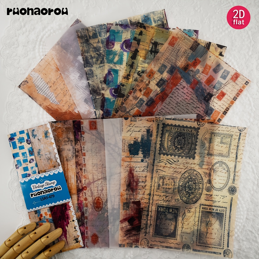 vintage junk journal paper sold on Temu Canada