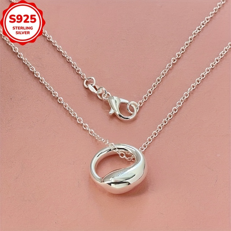 Low Allergy Semi Circle Necklace for Women's Gift