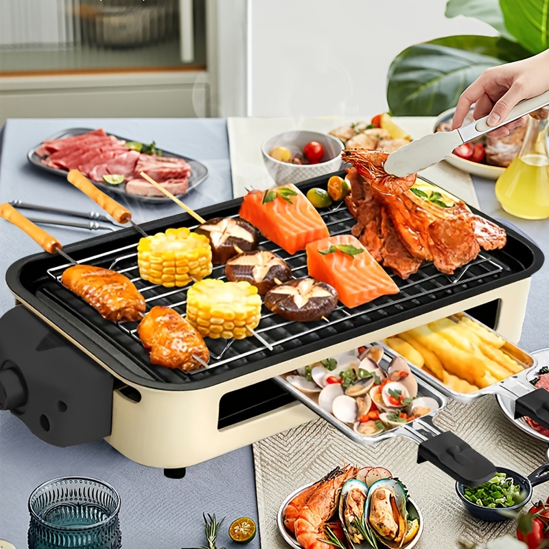 Indoor grill with removable plates best sale