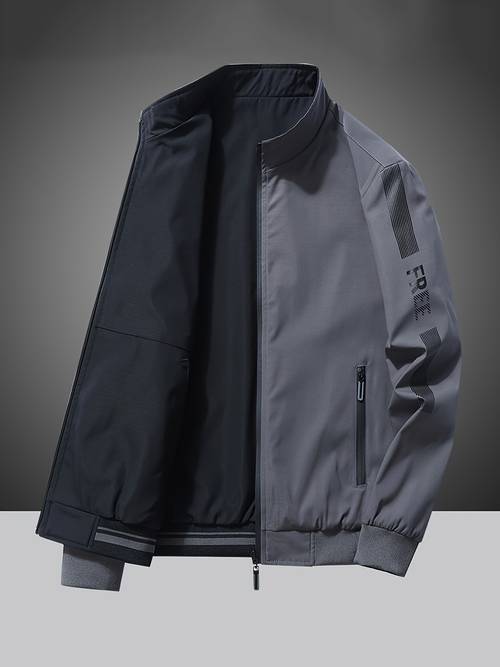 mens reversible jacket mens autumn casual jacket business versatile coat