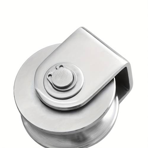 1pc u shaped slot wheel 304 stainless steel slot wheel heavy duty track wheel rigid casters sliding gate roller double bearing for swing sliding gate with sliding gate bracket rolling gate reverse rail