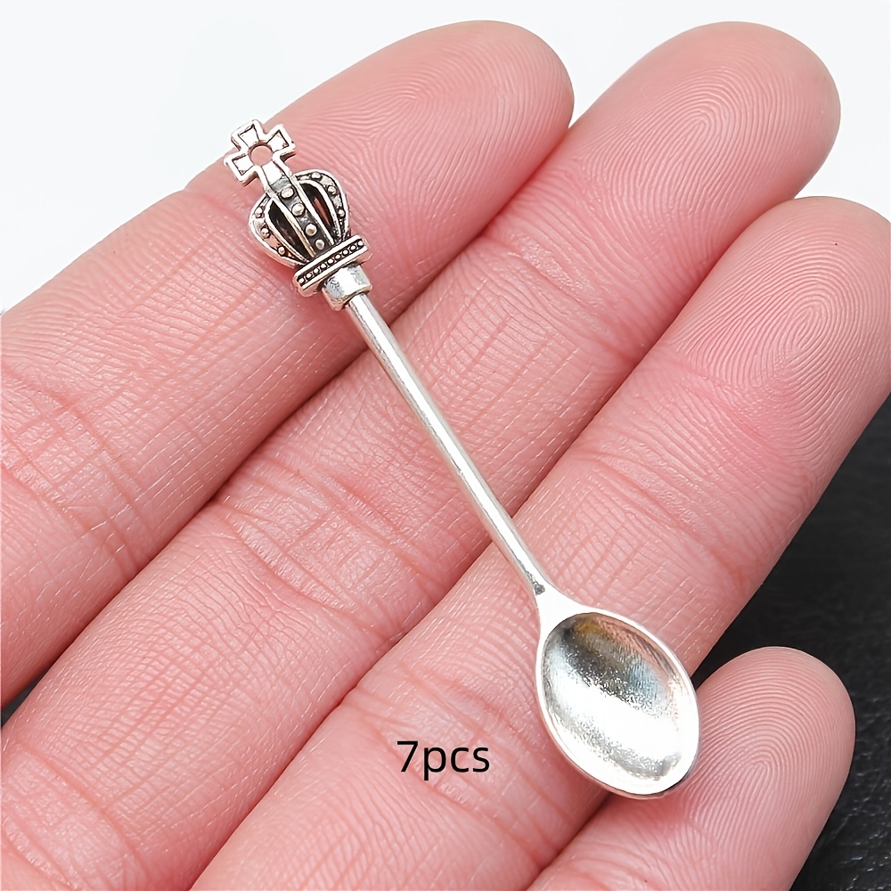 TEMU 7pcs Pendentifs de Baguette à Cuillère 3D Charmants et Tendance, Peuvent Être Utilisés pour la Fabrication Artisanale, Collier, Bracelet pour