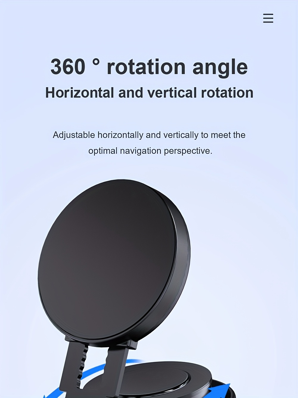 Upgraded Version New Magnetic Suction Mobile phone holder for car, portable electric suction cup, Wall Mount angle adjustable 360° rotation, retractable, Strong Suction, vacuum adsorption, small portable, High stability, Suitable for cars gyms