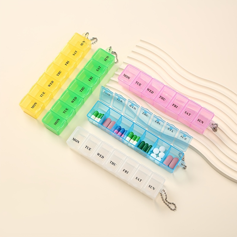 Portable Moisture-Proof Seven-Day Weekly Pill Organizer