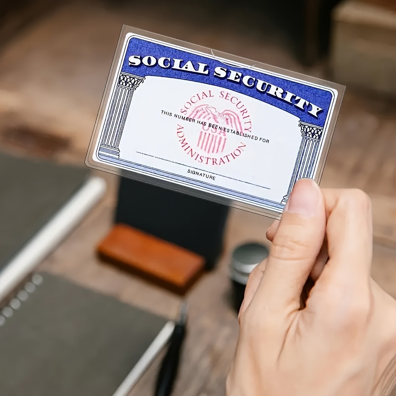 5pcs pack 16pcs pack clear pvc waterproof and durable card protector for   healthcare id and credit card wallet friendly soft and scratch resistant design   multi card  