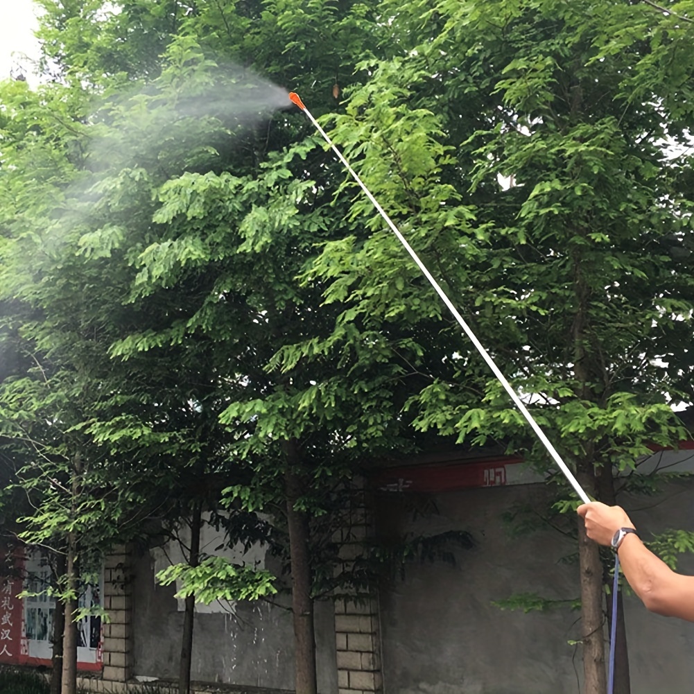 

304 Stainless Steel 2.6m Spray Wand For Agricultural Irrigation With Universal Connector, No Battery Required - High Reach Plant Watering Tool