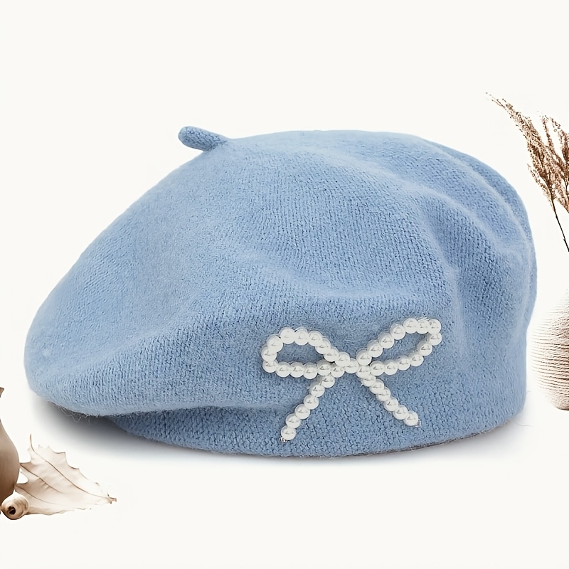 1pc Solid Color Women's Wool Beret, Suitable For Daily Use, In Multiple Colors