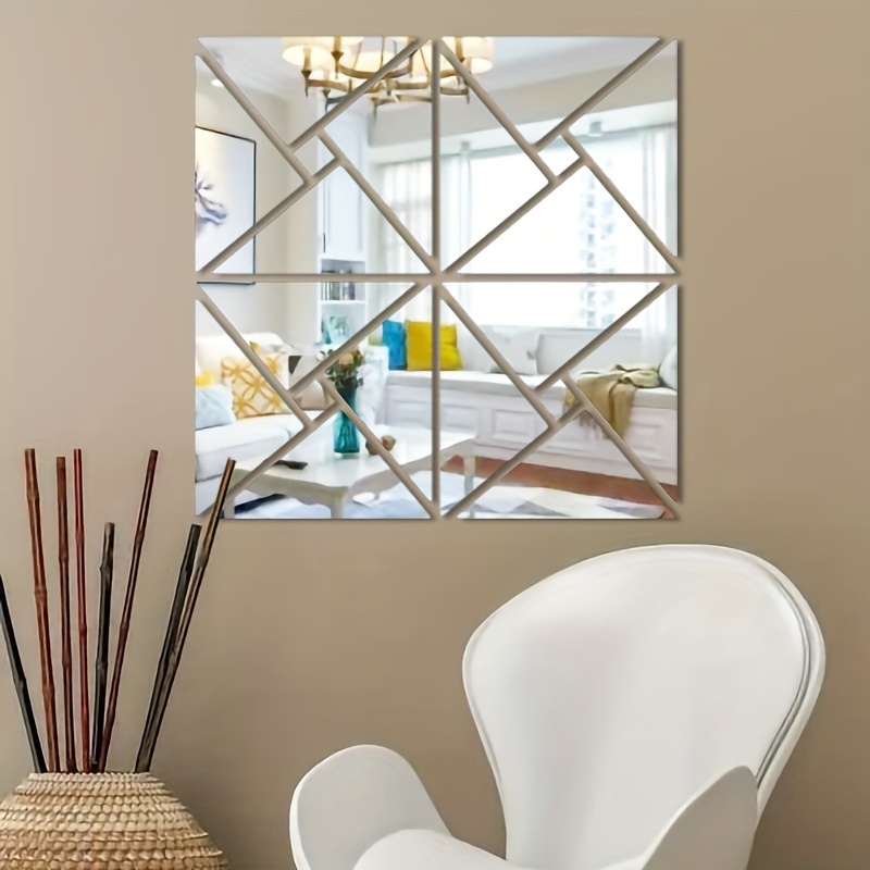 

Chic 3d Acrylic Mirror Wall Decals - , Space-saving Design For Decor, Room Decor