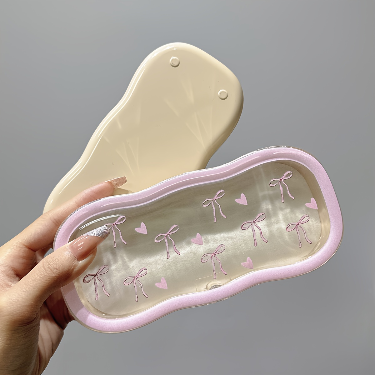 

Compact Magnetic Glasses Case - Transparent, Pressure-resistant, Portable Storage Box For Eyewear, Ideal For - Cute Holiday Gift, Cute Glasses Case