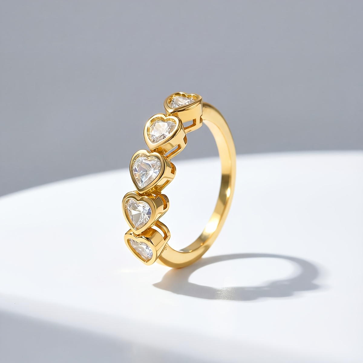 Unique Curved Rectangular Ring, Perfect Gift for Special Occasions