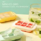 1pc silicone ice cube mold mini small ice tray household ice mold six tray ice cube mold ice cube mold with lid suitable for daily parties birthday parties family gatherings