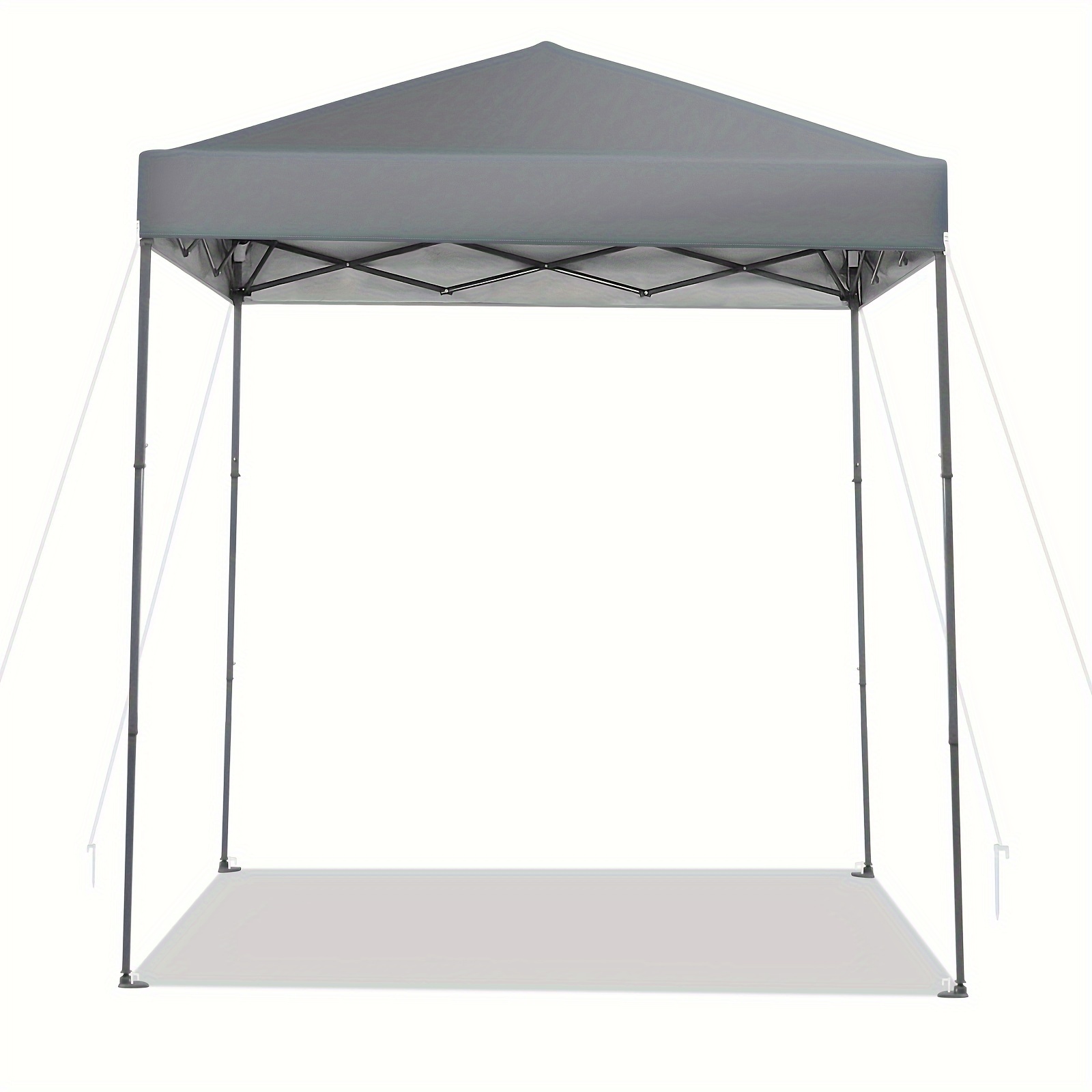 

6.6x6.6ft Outdoor Pop-up Tent, Upf 50+ Portable Sun Shelter, Gray