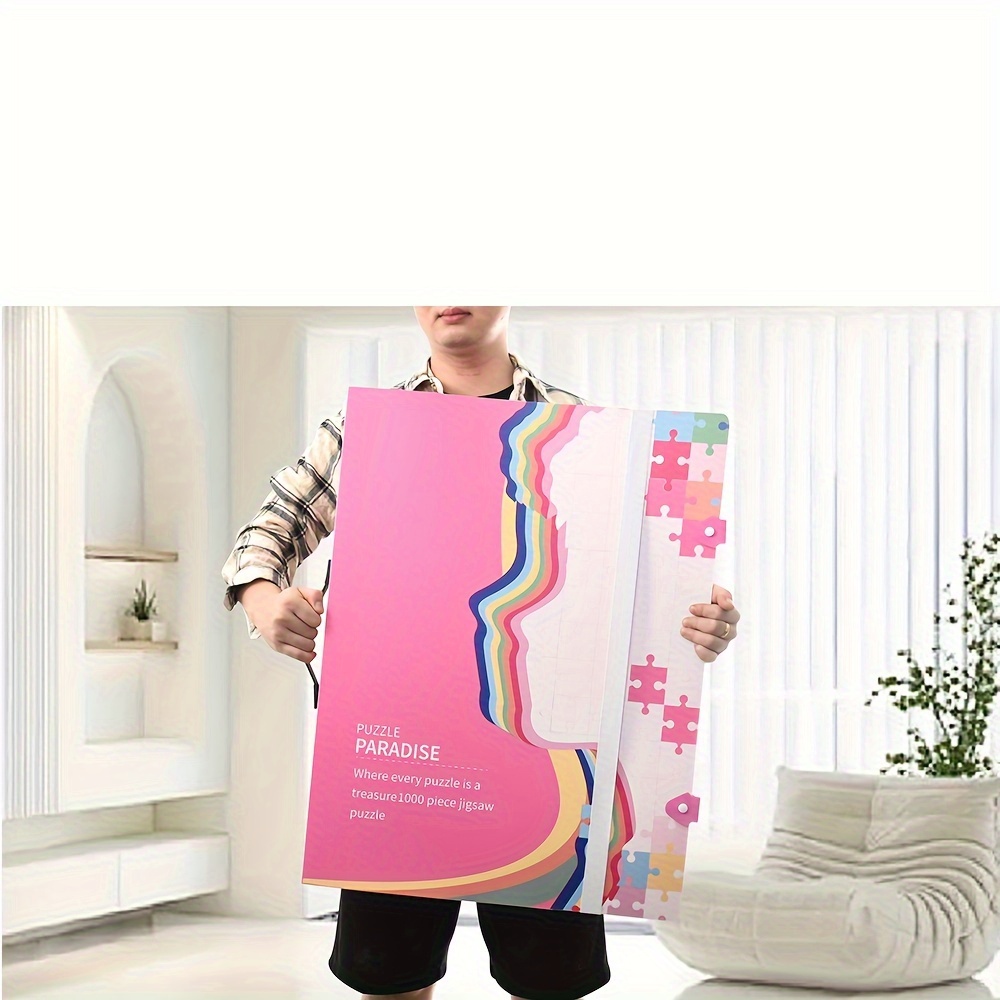 Puzzle Storage Folder Keeper,1000 Pieces Large-Capacity Storage Puzzle, 20 Transparent Storage Pockets, Portable Dustproof And Stain-Proof For Puzzle
