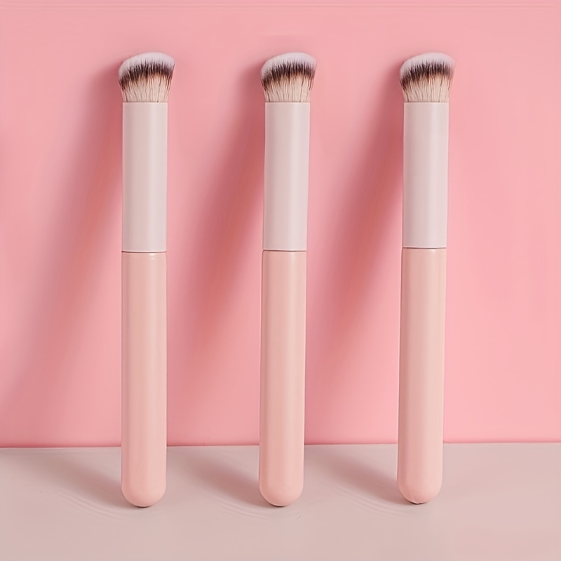 

Mini Manto Concealer Brush Set: Small Manto Concealer Brush, Lipstick Lip Brush, And Tri-color Bristle Concealer Brush - Perfect For Eye Makeup Application