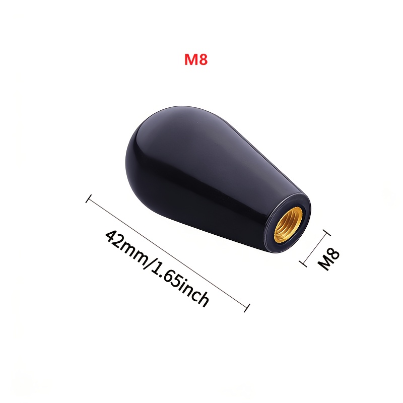 TEMU Manchon pour poignée longue ovale M6 M8, manchon pour poignée en bakélite, manchon long pour poignée en bakélite, manchon long pour poignée à