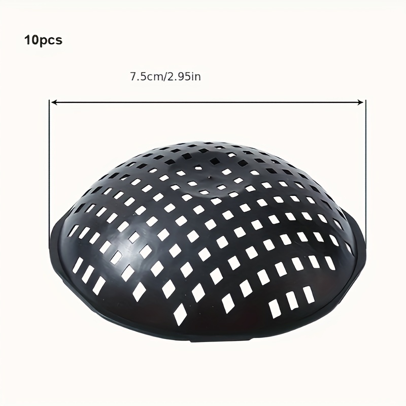 E-shop 10 Stück Runde Netzblumentopf-Boden-Abfluss-Screens - DIY-Pflanzen-Gesundheitsverbesserer, Bodenverlust-Verhinderung, Kunststoff, Innen- und
