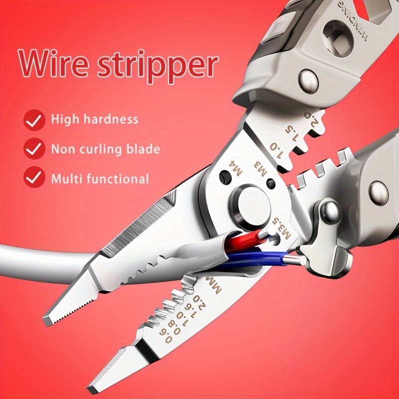 

1pc Multi-functional Wire Stripper/pliers Electrician For Maximum Efficiency, Hardware Tools Electrician Universal Tool Pliers