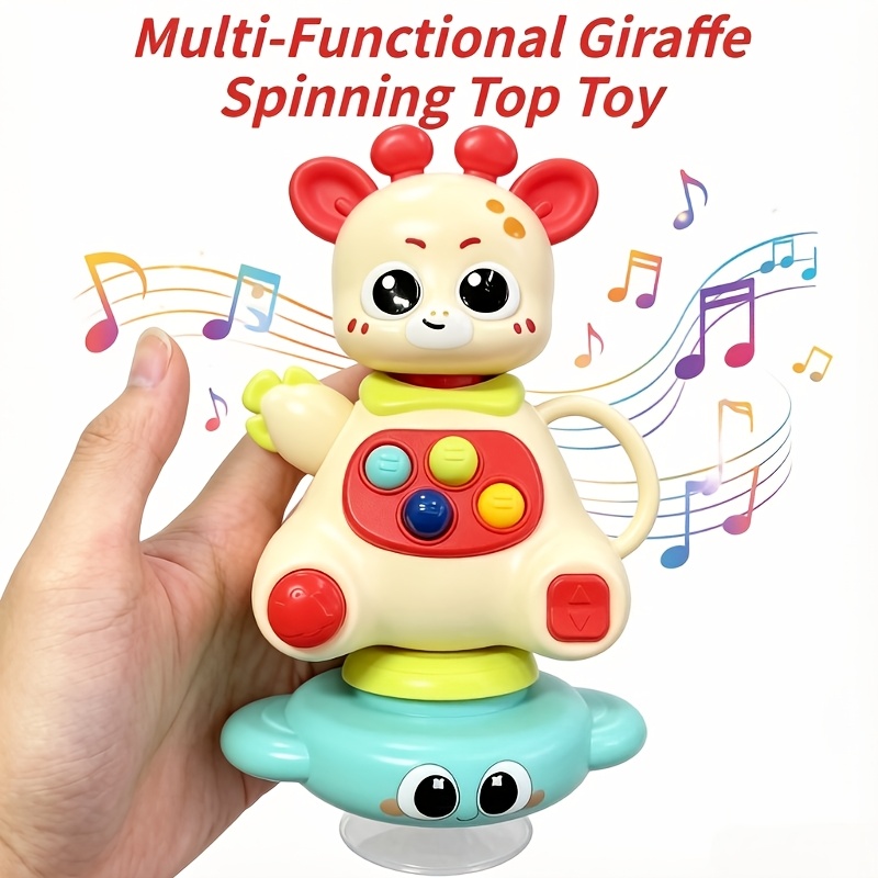 Baby Giraffe Spinning Toy with Detachable Head Whistle