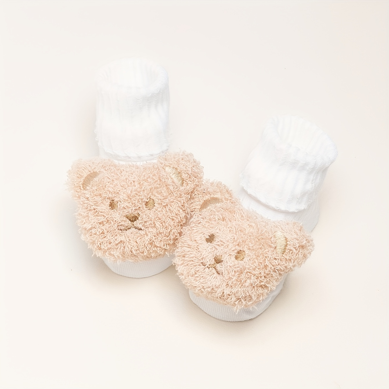 E-shop 1 Paar, Kinder Cartoon Bär Anti-Rutsch Weiche Kinder Socken Kinder Cartoon Anti-Rutsch Mittelhohe Socken
