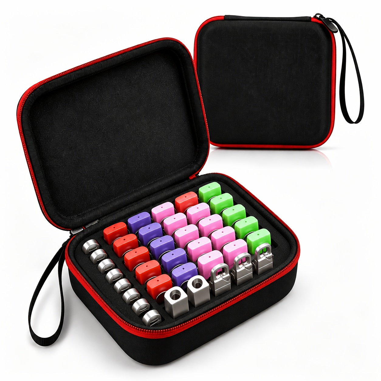 TEMU Usb Flash Drive Storage Case, Portable Shockproof Eva Hard Shell Organizer For Thumb Drives, Sd Sdxc Memory Cards & Accessories