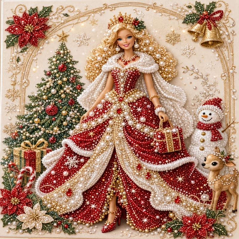 TEMU Kit per pittura diamante con perle fai da te, perle , trasparenti, un set completo di strumenti e perle di ricambio. Senza cornice, ad adulti e