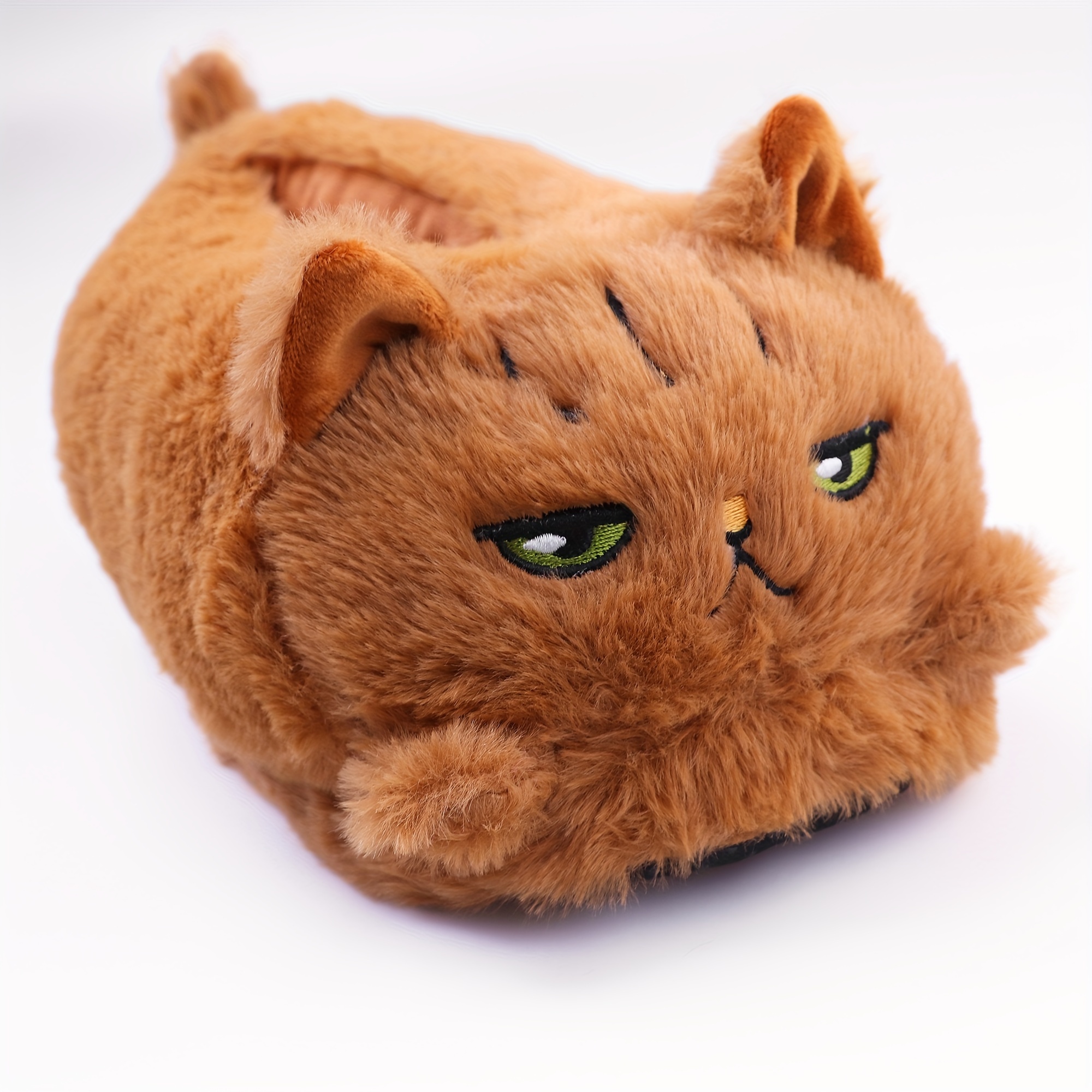 LRYAOAN Pantuflas De Pata De Gato, Unisex, Para Adultos Y Niños, Color Beige, Sin Cordones, Interior