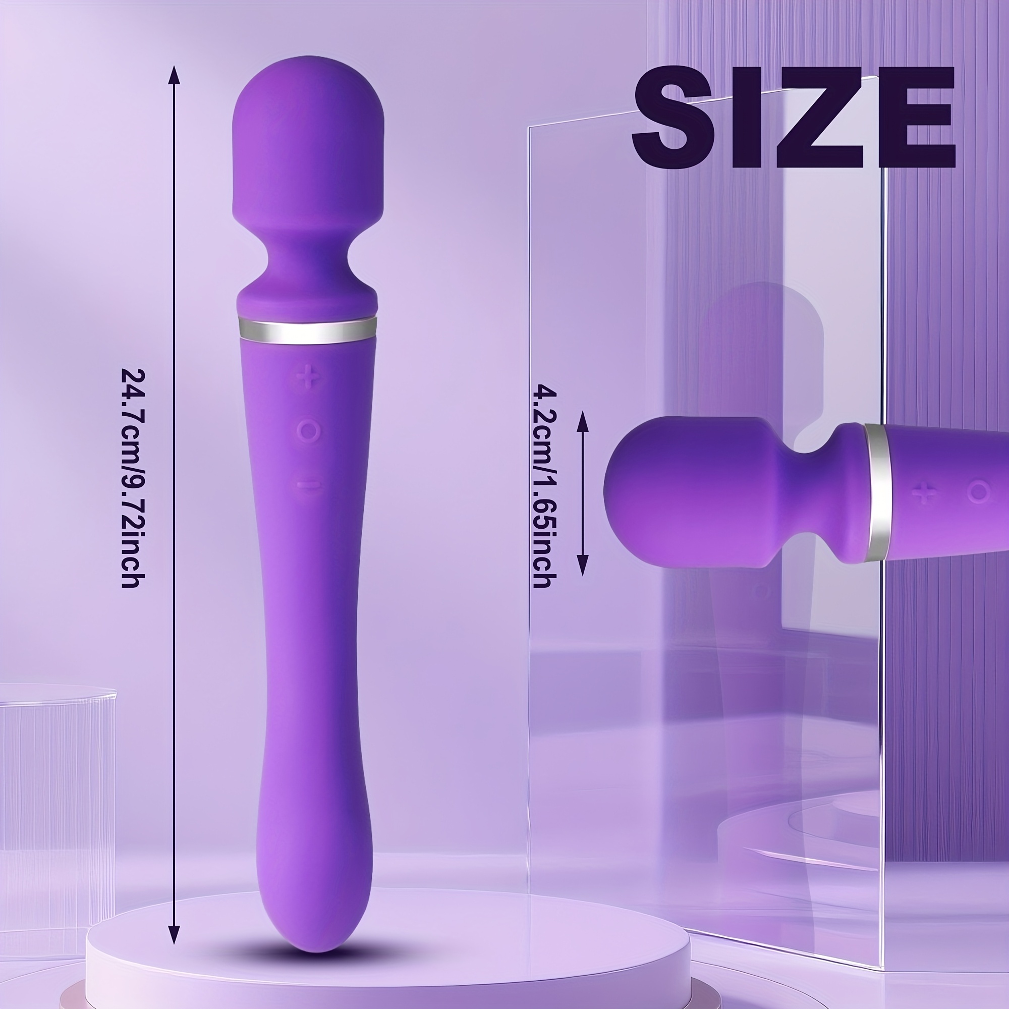 2-in-1   - dual-  wand  , 10   g-punkt massager, wiederaufladbare lithium-batterie, klitorisstimulator sexspielzeug für frauen,   erwachsenenspielzeug Produktdetails 8